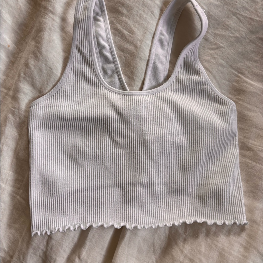 Spiritual Gangster White Ribbed Tank